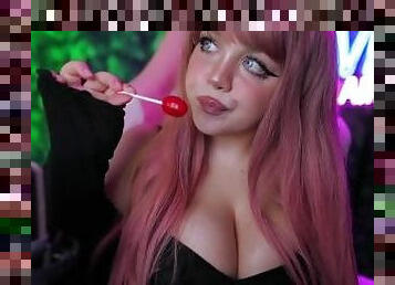 ASMR LOLLIPOP *licking, saliva, wet sounds*