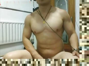 asiático, masturbación, gay, china