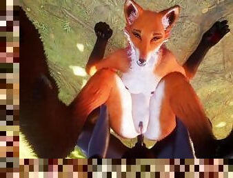 Grab Her by the Tail and Fuck Her in the Ass with BBC Furry Fox Yiff 3D PoV Hentai