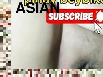 asiatisk, store-pupper, amatør, compilation, creampie, lubben, fingret, dildo, alene, filipinsk