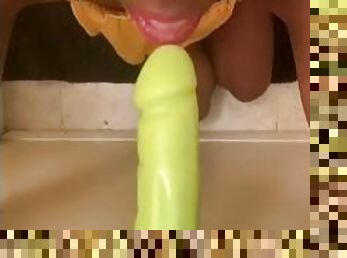 Best Bathroom Dildo Blowjob