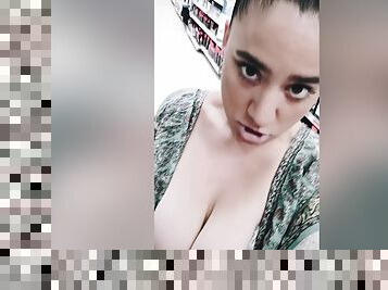 Horny Girl Masturbates In Store Before Fingering In Front Of Stranger