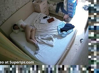Ipcam Slavic Girl Masturbates Alone On Her Bed