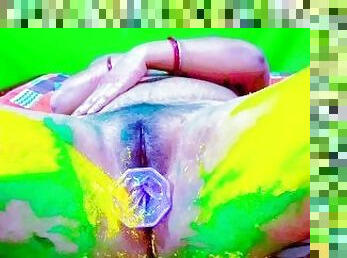 IN HOLI FESTIVAL BIG ASS INDIAN BHABHI CHEATING WITH HUSBAND & ROUGH HARDCORE USE FEMALE CONDOM