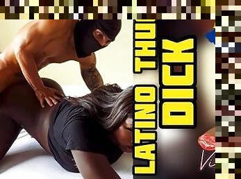 Black Tranny Fucked by Latin Thug Dick. Colombian Interracial
