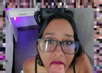 POV Blowjob by a Teacher with Glasses