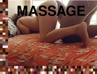 Fucking her ass after a massage