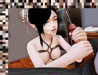 18+ Harem hotel: personal elven maid at her service