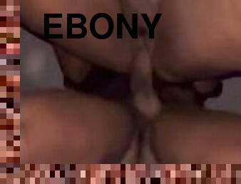 Balls DEEP in ebony pussy!