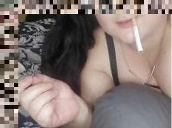 Gorgeous Domme BIG Titty BBW Smoking ???? you can deny the desire and lust from such a menial task????
