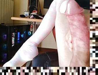 gigantisk, masturbation, monster, orgasm, amatör, cumshot, gigantisk-kuk, tonåring, kuk