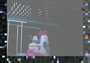 Hotwife Cuckold Kiss - Voyer 3D