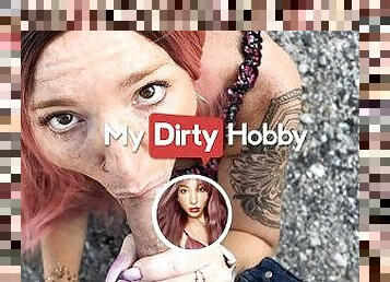 MyDirtyHobby - Public creampie by stranger