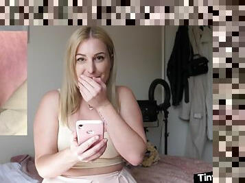 Solo Humiliation Amateur British babe talks dirty about small dicks