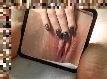 masturbare-masturbation, pasarica, negru, cu-degetelul, picioare, solo, rasa, uda, imprastiand