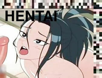 wytrysk, anime, hentai