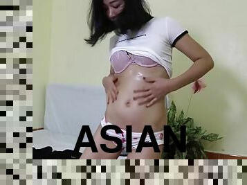 asiatisk, store-pupper, anal