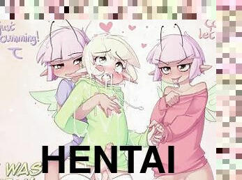 transexual, lesbiana, anime, hentai, mona, polla